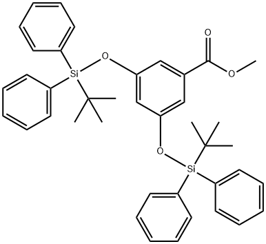 3,5-ビス(tert-ブチルジフェニルシリルオキシ)安息香酸メチル (約0.28mol/Lトルエン溶液)