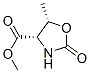 4-Oxazolidinecarboxylicacid,5-methyl-2-oxo-,methylester,(4S,5S)-(9CI) Struktur