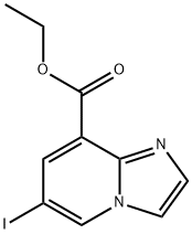 ethyl 6-iodoimidazo[1,2-a]pyridine-8-carboxylate Struktur