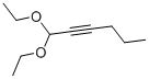 1,1-ジエトキシ-2-ヘキシン 化学構造式