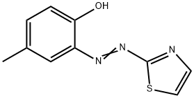 2-(2'-噻唑基偶氮)对甲酚,1823-44-5,结构式