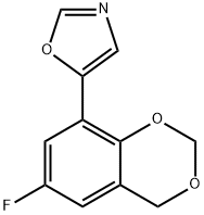 5-(6-Fluoro-4H-1,3-benzodioxin-8-yl)-1,3-oxazole Struktur