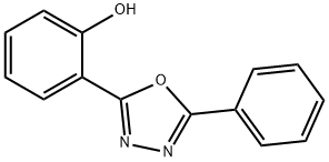 2-(5-フェニル-1,3,4-オキサジアゾール-2-イル)フェノール 化学構造式
