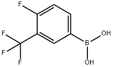 4-FLUORO-3-(TRIFLUOROMETHYL)PHENYLBORONIC ACID Structure