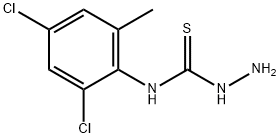 4-(2,4-Dichloro-6-methylphenyl)-3-thiosemicarbazide Struktur