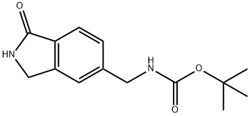 tert-Butyl ((1-oxoisoindolin-5-yl)methyl)carbamate Structure