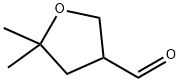 5,5-ジメチルテトラヒドロフラン-3-カルブアルデヒド 化学構造式