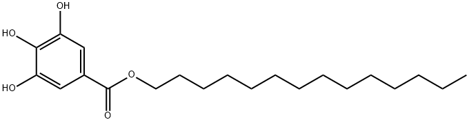3,4,5-トリヒドロキシ安息香酸テトラデシル 化学構造式