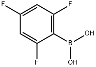 2,4,6-トリフルオロフェニルボロン酸 化学構造式