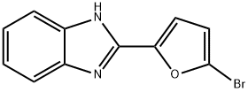 2-(5-ブロモ-2-フリル)-1H-ベンズイミダゾール 化学構造式