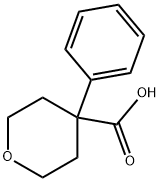 4-苯基四氢吡喃-4-羧酸, 182491-21-0, 结构式