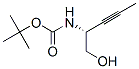 Carbamic acid, [1-(hydroxymethyl)-2-butynyl]-, 1,1-dimethylethyl ester, (R)- Structure