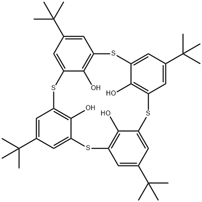 4-叔丁基硫杂杯[4]芳烃,182496-55-5,结构式