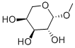 メチルβ-L-アラビノピラノシド 化学構造式