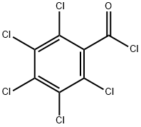 PENTACHLOROBENZOYL CHLORIDE 化学構造式