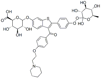 Raloxifene 6,4Bis-b-D-glucuronide Structure