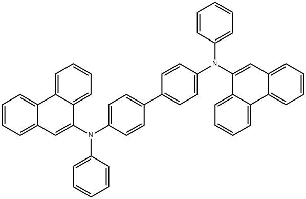 N,N'-ジ(9-フェナントレニル)-N,N'-ジフェニルベンジジン 化学構造式