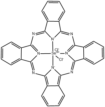 フタロシアニン 塩化第二すず(IV) 化学構造式