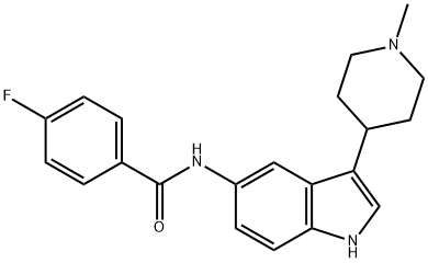 182563-08-2 4-氟-N-(3-(1-甲基哌啶-4-基)-1H-吲哚-5-基)苯甲酰胺盐酸盐
