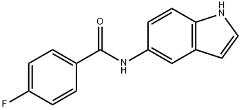 N-(4-Fluorobenzoyl)-5-aMino-1H-indole, 182564-41-6, 结构式