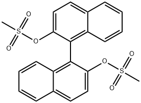 1,1'-ビ-2-ナフチル ジメタンスルホナート 化学構造式