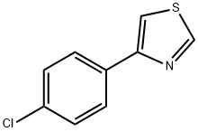 4-(4-クロロフェニル)-1,3-チアゾール 化学構造式