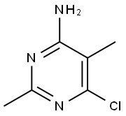 6-Chloro-2,5-dimethyl-4-pyrimidinamine Structure