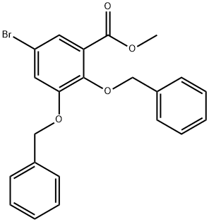 2,3-Dibenzyl-5-broMobenzoic Acid Methyl Ester, 182676-91-1, 结构式