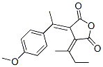 (3Z,4E)-3-(BUTAN-2-YLIDENE)-4-(1-(4-METHOXYPHENYL)ETHYLIDENE)DIHYDROFURAN-2,5-DIONE Structure