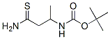 Carbamic acid, (3-amino-1-methyl-3-thioxopropyl)-, 1,1-dimethylethyl ester Struktur