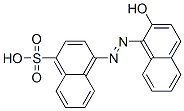 4-[(2-ヒドロキシ-1-ナフチル)アゾ]-1-ナフタレンスルホン酸 化学構造式