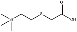 [[2-(トリメチルシリル)エチル]チオ]酢酸 化学構造式