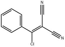 ２クロルベンジリデンマロノニトリル 化学構造式
