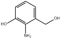 2-アミノ-3-ヒドロキシベンジルアルコール 化学構造式