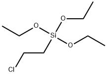 (2-クロロエチル)トリエトキシシラン 化学構造式