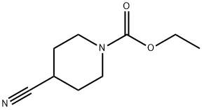 ETHYL 4-CYANOPIPERIDINE-1-CARBOXYLATE Struktur