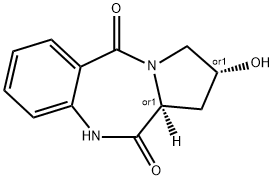 (2R,11AS)-2-HYDROXY-1,2,3,11A-TETRAHYDRO-10H-PYRROLO[2,1-C][1,4]-BENZODIAZEPINE-5,11-DIONE Structure