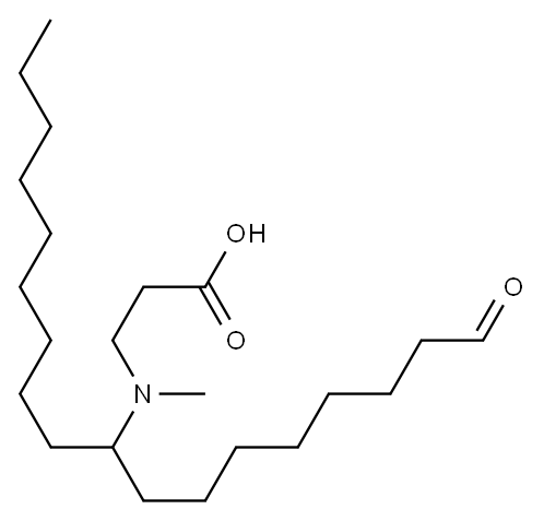 N-メチル-N-[(Z)-1-オキソ-9-オクタデセニル]-β-アラニン 化学構造式