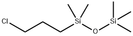 (3-クロロプロピル)ペンタメチルジシロキサン 化学構造式