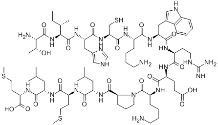 THR-ILE-HIS-CYS-LYS-TRP-ARG-GLU-LYS-PRO-LEU-MET-LEU-MET, 182917-44-8, 结构式