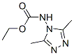 Carbamic  acid,  (3,5-dimethyl-4H-1,2,4-triazol-4-yl)-,  ethyl  ester  (9CI) Structure