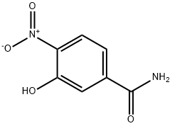 3-ヒドロキシ-4-ニトロベンズアミド 化学構造式