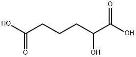 2-ヒドロキシヘキサン二酸 化学構造式