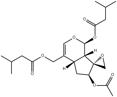 3-メチルブタン酸(1S,7R)-6α-アセチルオキシ-4aα,5,6,7aα-テトラヒドロ-4-[(3-メチル-1-オキソブトキシ)メチル]スピロ[シクロペンタ[c]ピラン-7(1H),2'-オキシラン]-1α-イル