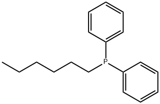 ヘキシルジフェニルホスフィン 化学構造式