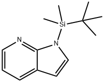 1H-Pyrrolo[2,3-b]pyridine, 1-[(1,1-dimethylethyl)dimethylsilyl]- Struktur