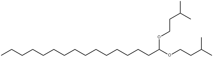 Palmitaldehyde diisopentyl acetal Struktur