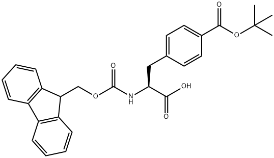 4-[叔丁氧羰基]-N-[芴甲氧羰基]-L-苯丙氨酸, 183070-44-2, 结构式