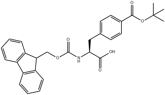 FMOC-P-CARBOXY-PHE(OTBU)-OH Structure