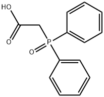 (ジフェニルホスフィノ)酢酸 化学構造式